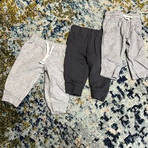 (3) Pair Carter’s Sweatpants 6 months